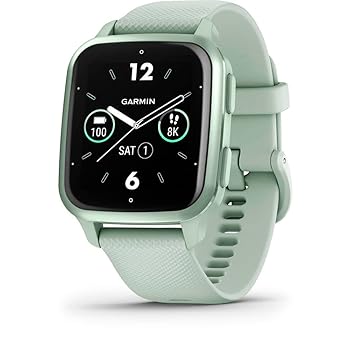 Garmin Venu Sq 2 AMOLED GPS Smartwatch (Cool Mint)