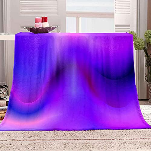 Couverture moelleuse lit flanelle violette, cadeau idéal