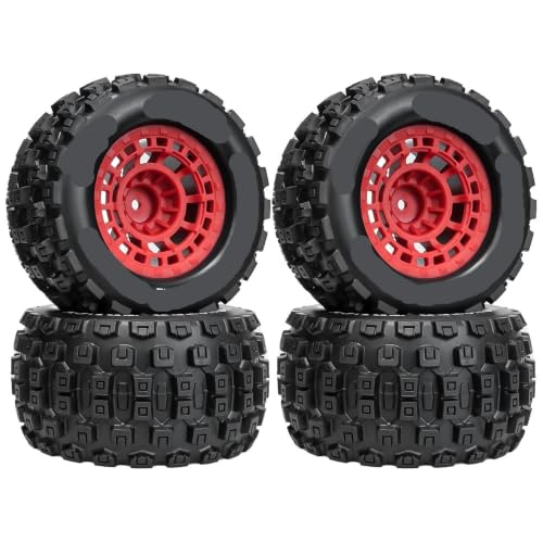 Pneus RC 2.8 rouges 128x68.5mm haute performance pour camions Arrma 1/10 universel