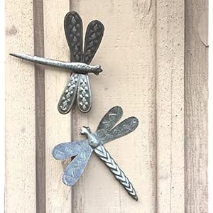 Gardendragonfliessetof2falldecorativeplaquesforindooroutdoorsmallornamentalwallplaqueshomedecorhandmadeinhaiti9x11inches Urban Country Home Decor Garden dragonflies set of 2 fall decorative plaques for indoor outdoor small ornamental wall plaques home decor handmade in haiti 9 x 11 inches urban country home decor