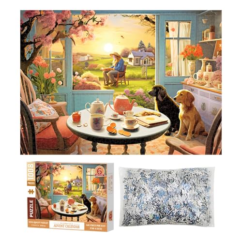 Calendrier de l'Avent puzzle chiens de Noël pour animer vos soirées d'hiver