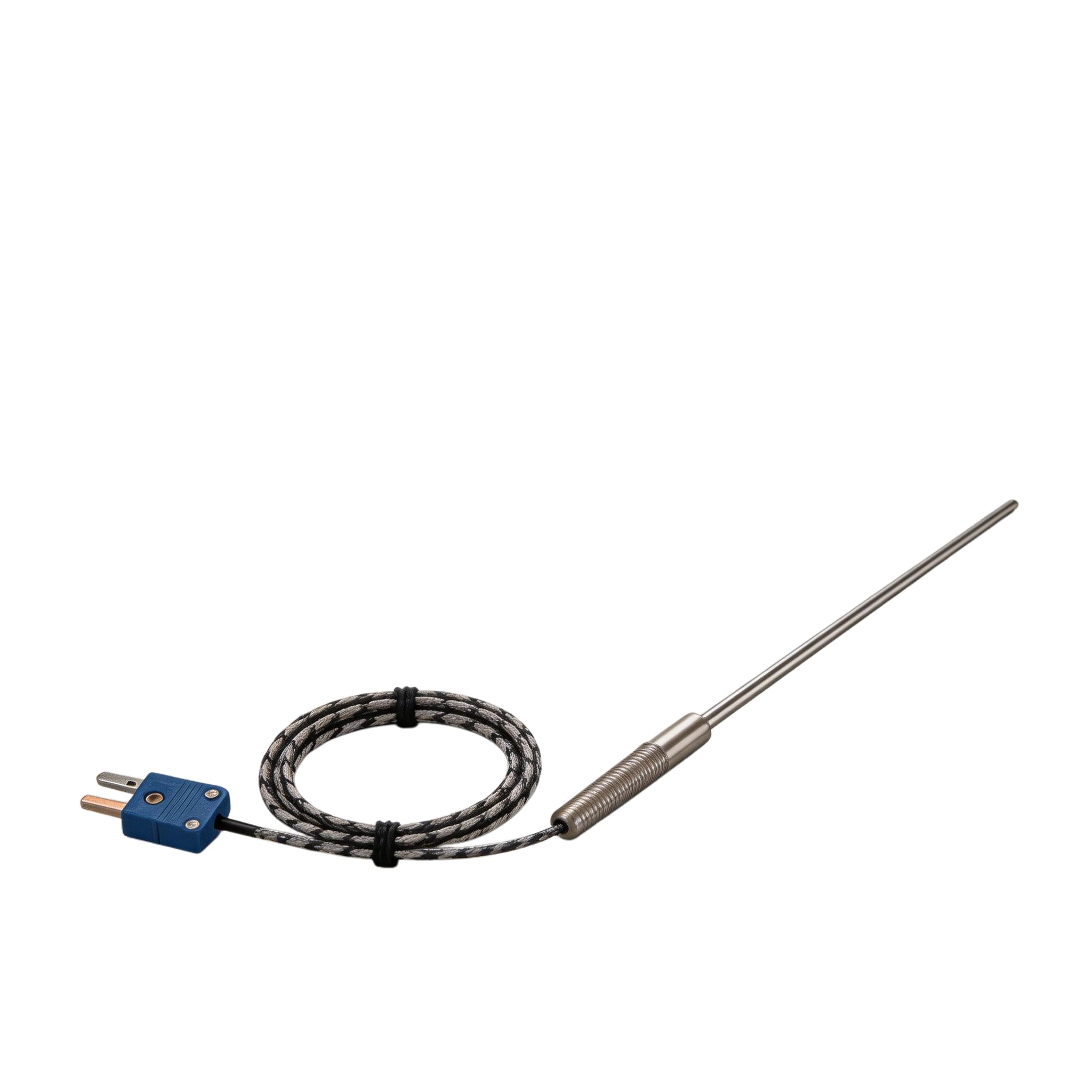 Sonde thermocouple type T 30 cm Longueur du fil 149,9 cm Câble en acier -200 °C à 400 °C