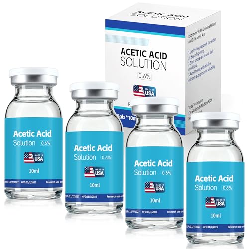 Acetic Acid 0.6%10ml- 4 Pack | Ultra Clean | Made in USA