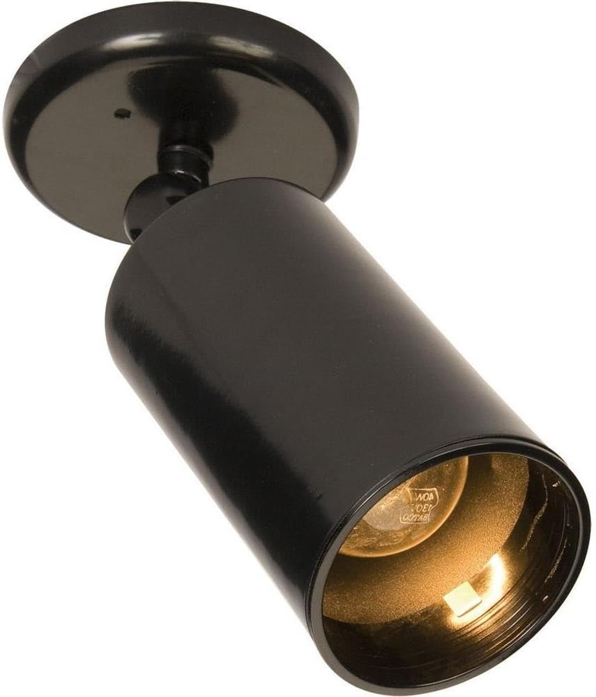 Maxim Spots-One Light Can Wall/Flush Mount in Style-5 Inches Wide by 8.5 inches high-Black Finish