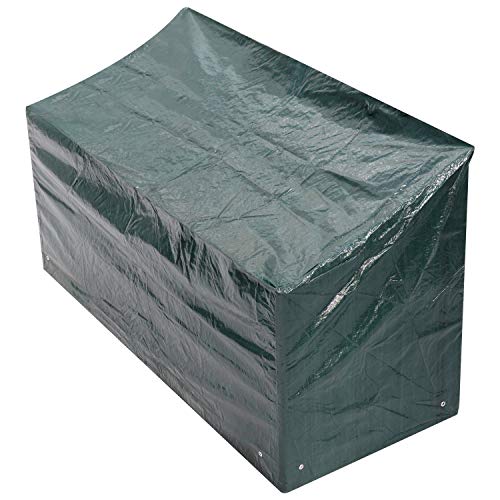 Guilty Gadgets Waterproof Outdoor Patio Furniture Bench Seat Cover Heavy Duty Green 100gsm Polyethylene Sheet