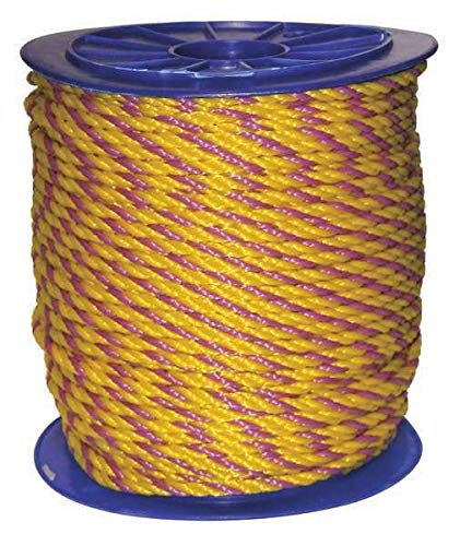 5/16 in Dia. Polypropylene All Purpose General Utility Rope, 600 Ft, Magenta/Yellow,210416609
