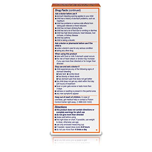 Children's Motrin Oral Suspension, Pain Relief, Ibuprofen, Berry Flavored, 4 Fl Oz #TOP4