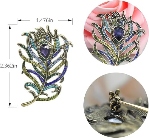 Image of Cameo Brooch Vintage Silver Tone Lady Portrait Brooch Pins for Women Victorian Jewelry Crystal Rhinestone Brooches for Hat Scarf Collar Lapel Handbags Shawls for Christmas