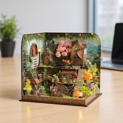 Kit maison miniature pour bibliothèque et coin lecture artisanal - 2