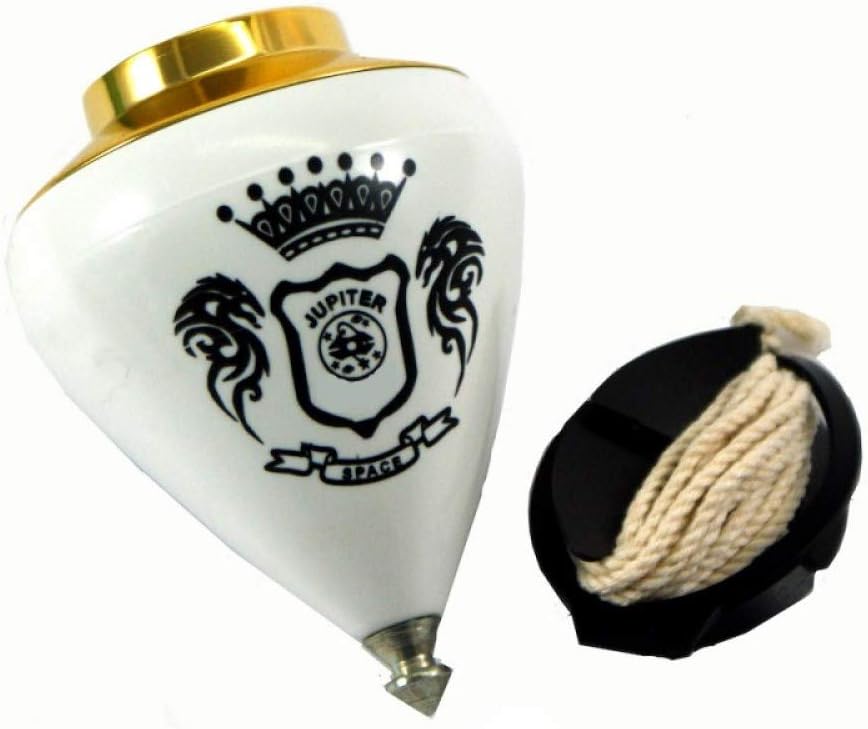 Trompos Space Spin Top Jupiter - Fixed Tip SpinTop (Gold)