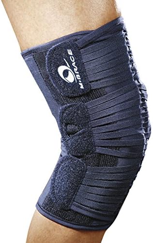 M-Brace AIR Vega Patella Stabilizer Knee Brace, Knee Strap, Knee Band, Support for Post Rehab and Prevention, 100% Cotton, Comfortable, for Men and Women, Blue, Medium