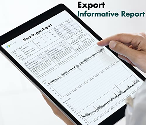 Emay Sleepo2 Wrist Oxygen Monitor With Silicone Probe | Wrist Pulse Oximeter For Overnight & Continuous Spo2 Tracking | Gives Summary Report & Raw Data #TOP5