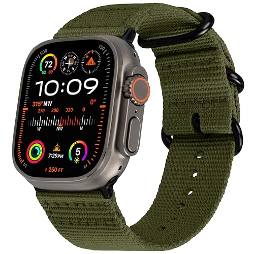 Carterjett EXTRA LARGE Hiking Trail Nylon Band - Compatible with Apple Watch…