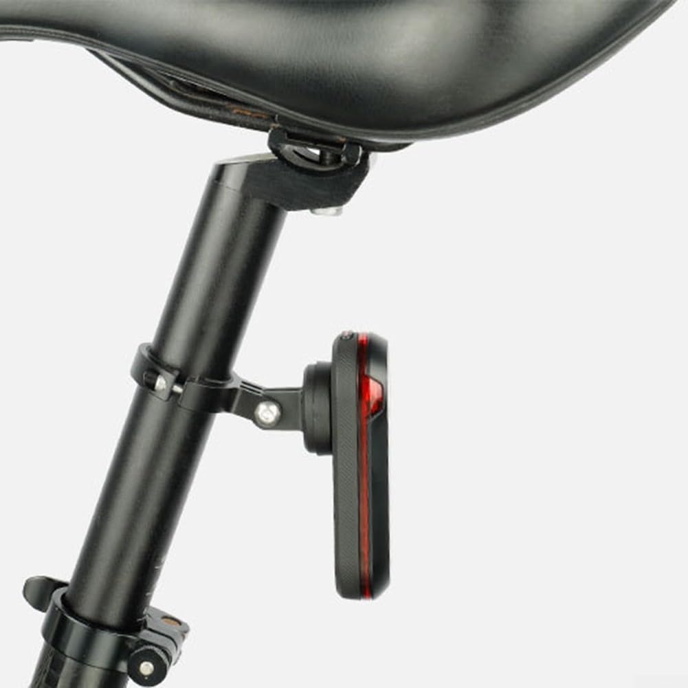 Supporto per luce bici in lega di alluminio, supporto per reggisella Garmin Varia RVR315 RTL510 515 500, adatto per reggisella rotondo da 30-32 mm, nero