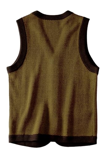 Mens Sweater Vest Solid Knitted Lightweight Thermal Cardigan,DXL Big and Tall Vest2