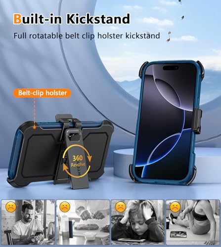 Coque iPhone 16 Pro robuste double couche pour éviter les bris d'écran et chutes - 3