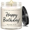 Birthday Gifts for Women, Happy Birthday Candles for Women, Best Friend Gifts for Women, Mom Birthday Gifts, Happy Birthday Gifts for Women, Birthday Gifts for Her – 9oz, Buttercream Vanilla, Soy Wax