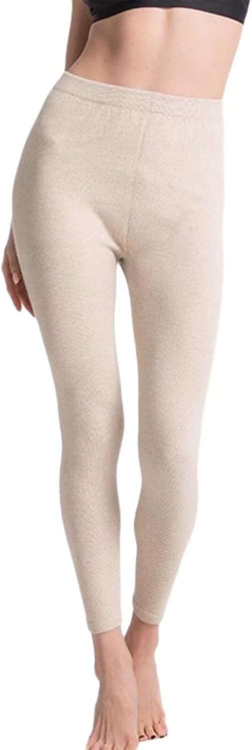 Womens Thermal Underwear Bottoms Long Johns Leggings 100% Cashmere Thermal Pant,Lightweight,Midweight,Heavyweight