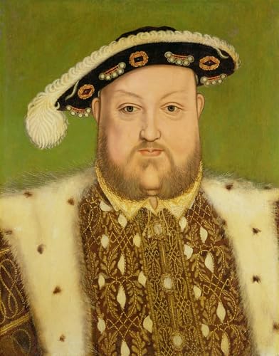 Affiche Toile Portrait d'Henri VIII Hans Holbein Décoration Murale 60x90