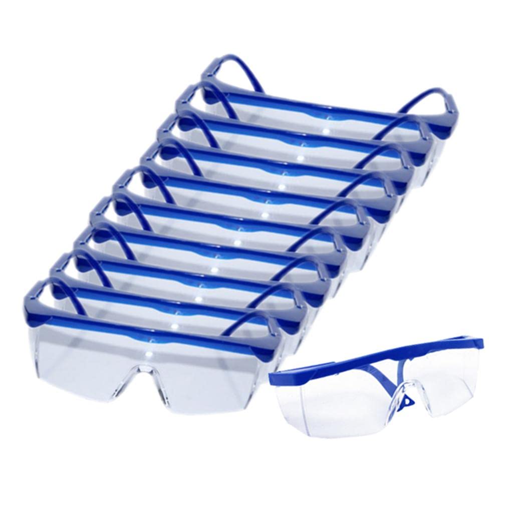 10 gafas de seguridad antivaho, polvo, viento, protección para los ojos
