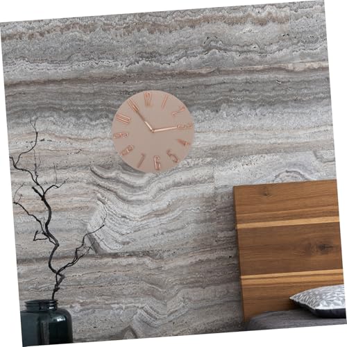 Horloge murale silencieuse beige avec affichage lisible et moderne - 6