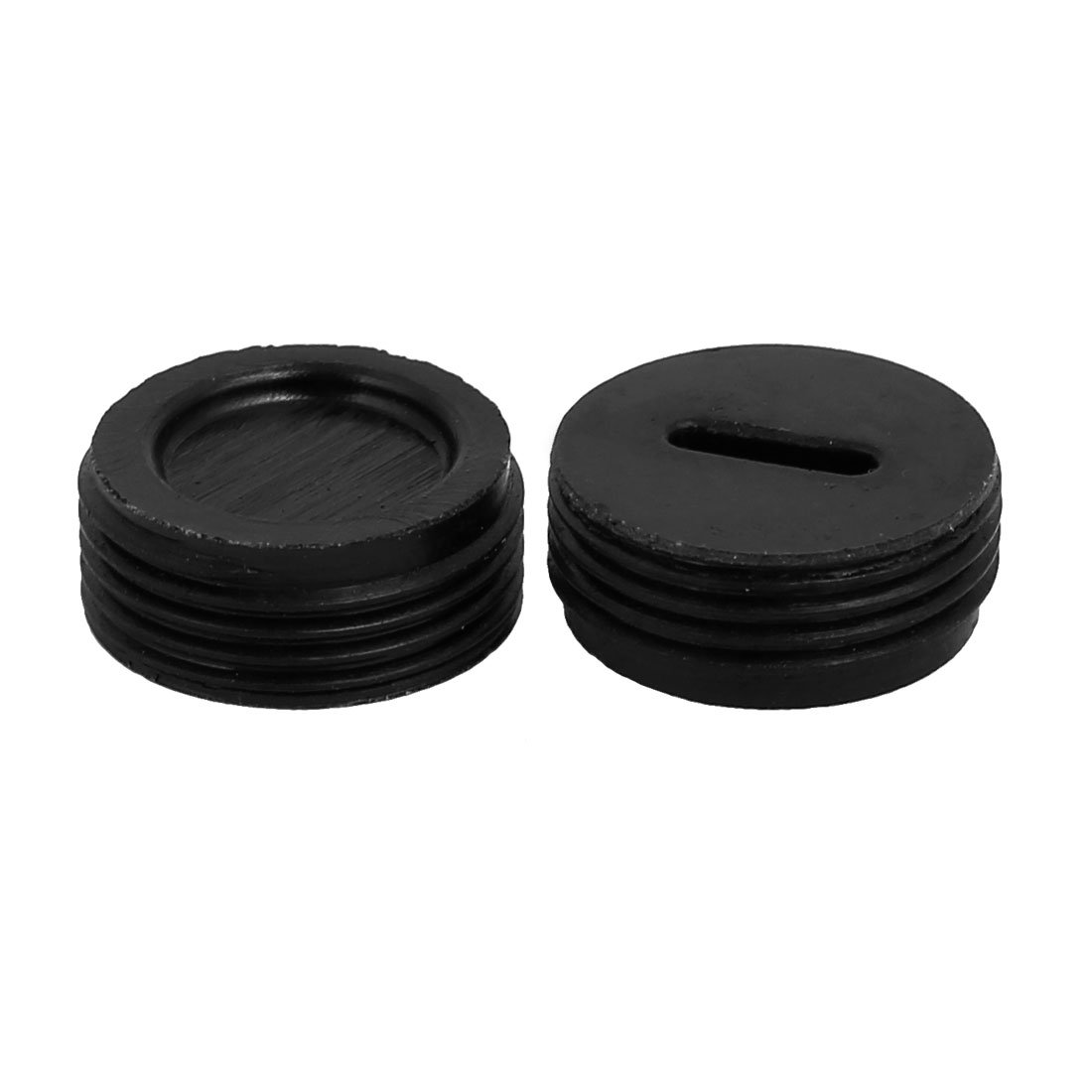 Aexit 15pcs 15mm Power tool Outer Dia Male Thread Plastic Motor Carbon Brush Holder Cap Cover Model:83as130qo44