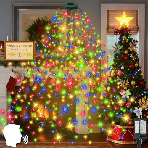Voice Controlled Easy Christmas Tree Lights 7 Commands,