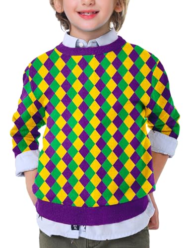 Remimi Kids Halloween Print Sweater Boys Girls Holiday Sweatshirt 5-14 Years