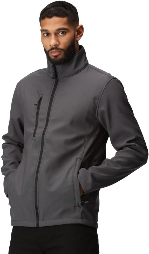 Regatta Mens Honesty Made Recycled Softshell Jacket (3XL) (Seal Gray)