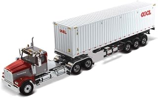 DIECAST MASTERS ウエスタンスター 4900 SF タンデムトラクター 40F ドライコンテナ付 OOCL マルーン/グレー 1/50 71064