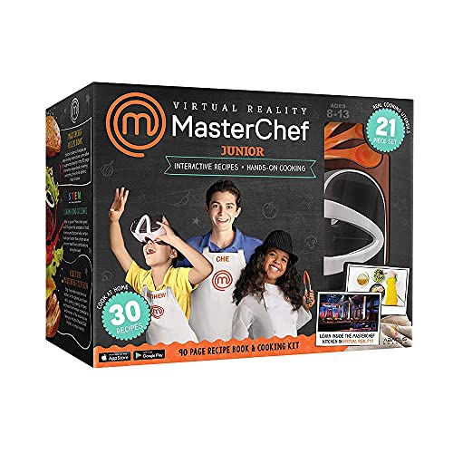 Abacus Brands Vr Masterchef Junior - Virtual Reality Kids Cookbook And Interactive Food Science Stem Learning Activity Set (Full Version - Includes Goggles) #TOP6