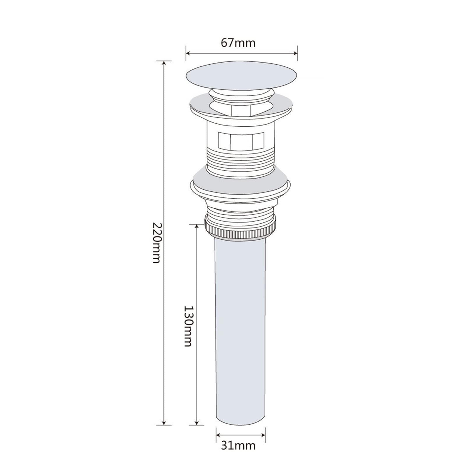 Valvula Desague Lavabo,Latón,Tapon Lavabo Universal G1 1/4,Valvula Click Clack Lavabo,Desague Lavabo,Valvula Lavabo Click Clack,Valvula Lavabo Con Rebosadero,Cromo B