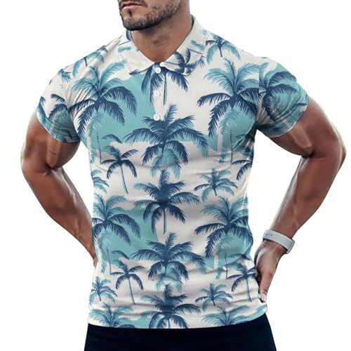 Polo de golf doux et confortable haut de gamme imprimé vert
