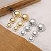Chunky Gold Ball Earrings for Women Exaggerated Large Ball Hoop Earrings Dainty Statement Earrings (silver)