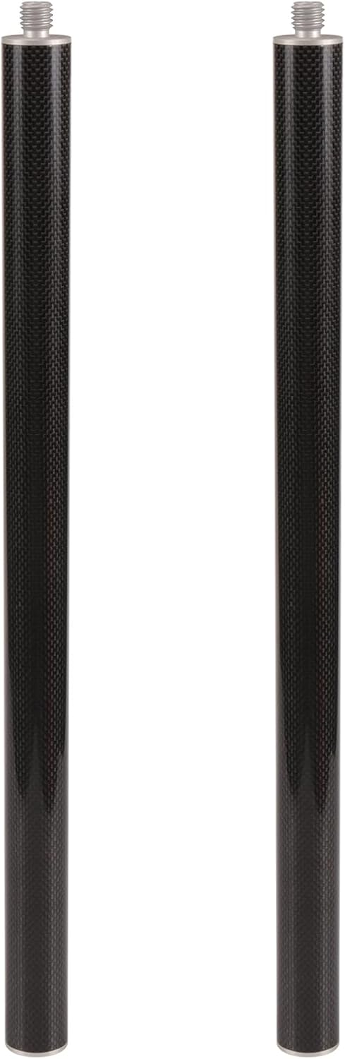 Carbon Fiber Extension Pole, 11.81" 30cm Length Telescopic Rod with 5/8-11 Threads for GPS RTK Surveying, GNSS & Robotics Antenna Tripod(1PCS)