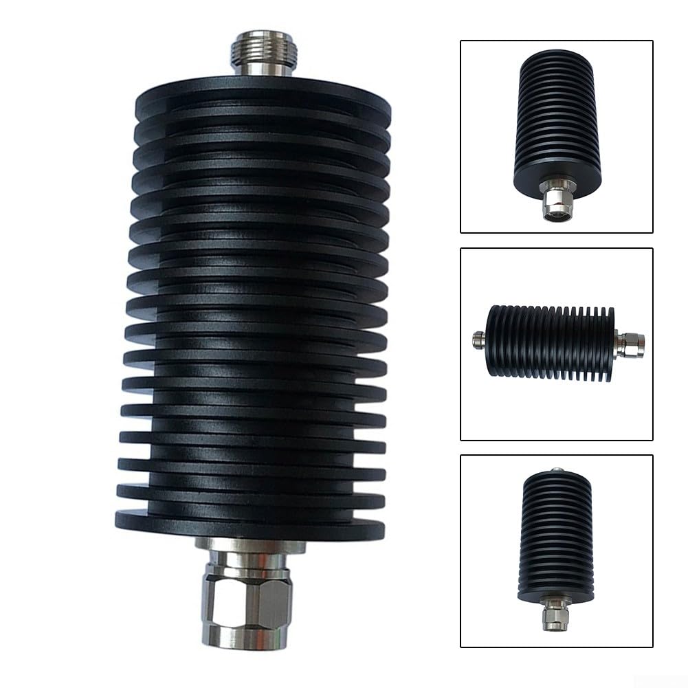 Atténuateur fixe N mâle vers N femelle 20 dB DC vers 4 GHz 100 W coaxial RF Atténuateur 50 Ohm Impédance pour laboratoire et utilisation sur le terrain