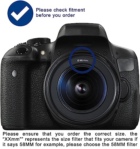 Kit de filtro de lente 77 mm Pro, inclui filtro CPL de 77 mm, filtro UV de 77 mm, FL-D de 77 mm (UV,