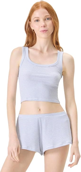 florence by mills Womens Do Not Disturb Ribbed Sleeptank Top