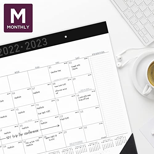 AT-A-GLANCE 2022-2023 Desk Calendar, Monthly Academic Desk Pad, 21-3/4" x 17", Standard, Contempo (AY24X00) - Image 2