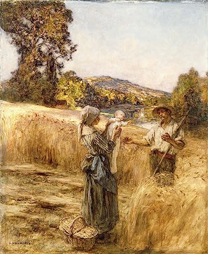 Peinture Repas du soir par Lhermitte pour réchauffer l'ambiance du salon