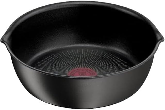 Tefal Ingenio Patelnia głęboka 26 cm, indukcyjna, powłoka nieprzywierająca, wskaźnik rozpoczęcia gotowania, możliwość układania w stosy, nadaje się do mycia w zmywarce, Made in France, Eco Resist