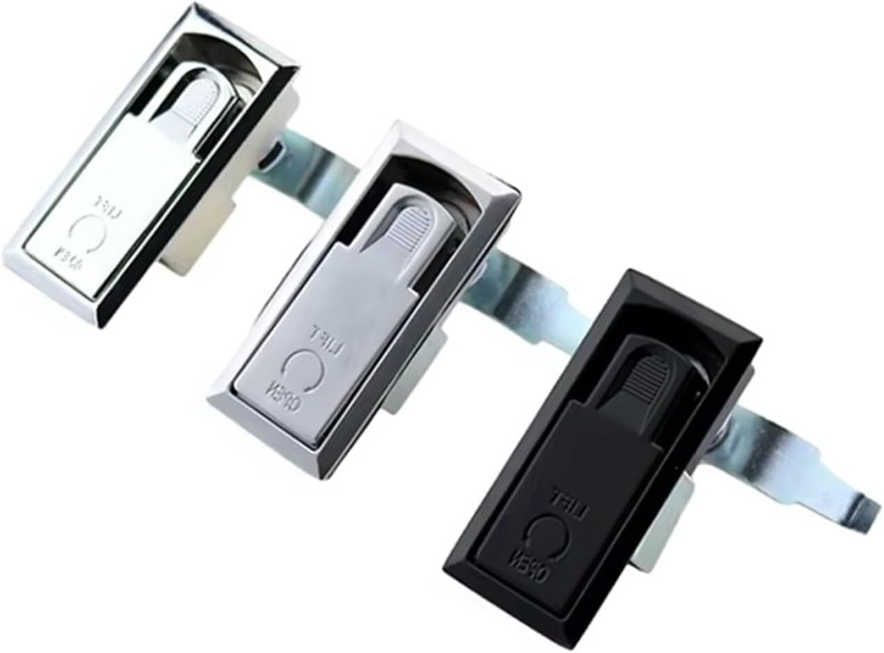 Electrical Equipment Mechanical Door Bounce Lock Zinc Alloy Distribution Box Cabinet Flat 1Pcs(2)