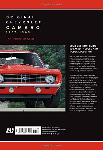 Original Chevrolet Camaro 1967-1969: The Restoration Guide