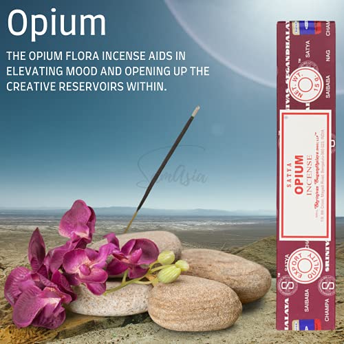 Satya Nag Champa Opium Incense Sticks - Image 2