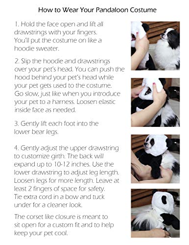 Pandaloon Polar Bear Dog Pet Costume - As Seen On Shark Tank - Walking White Bear With Arms (Size 1 (13-14.5 In Total Height), White Polar Bear) #TOP4