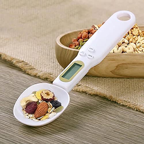 Swara Retail Measuring Spoons Electronic Kitchen Digital Food Spoon Scales Accurate Weighing Teaspoon Scale in Grams Oz with LCD Display for Baking Cooking Cake Coffee Flour Medicine 500g/0.1g-image-5
