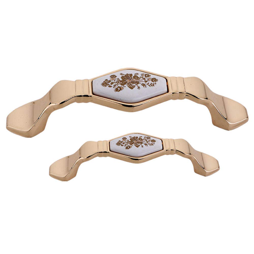 Stnyanxd 2 96Mm Antique Cabinet Drawer Handles 2Pcs Coffee Copper Cupboard Wardrobe Door Drawer Furniture Hardware 96Mm(2 96Mm)
