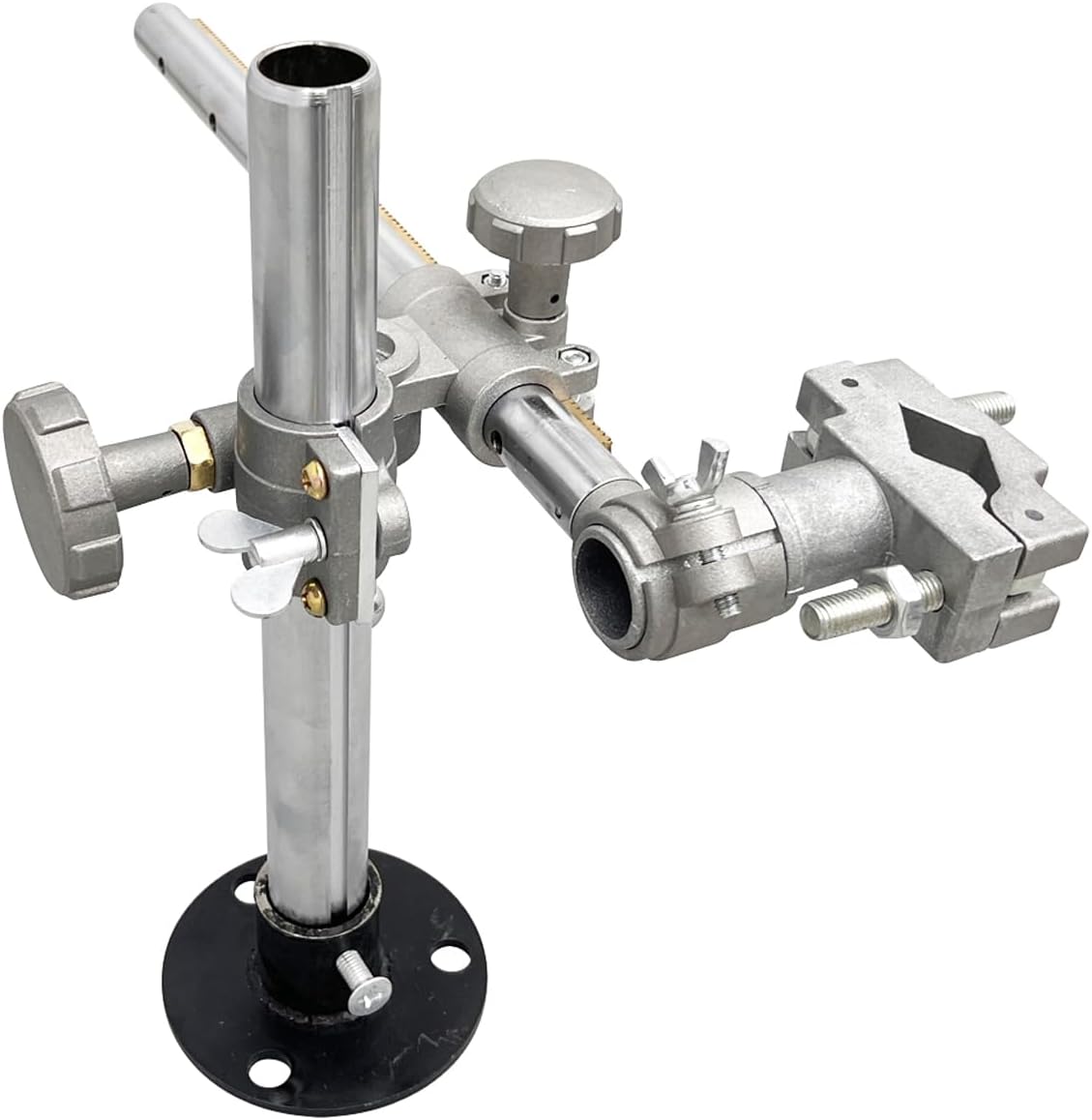 INTBUYING Welding Torch Holder Support, 300+330+V Type / 13" Cross Bar + 11.81" Vertical Pole, Aluminum Alloy & Pure Copper Rack for MIG/TIG Positioner Turntables