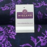  Tissu en Coton mélangé avec Tampon Batik Floral 110 cm MK1277 Mtex