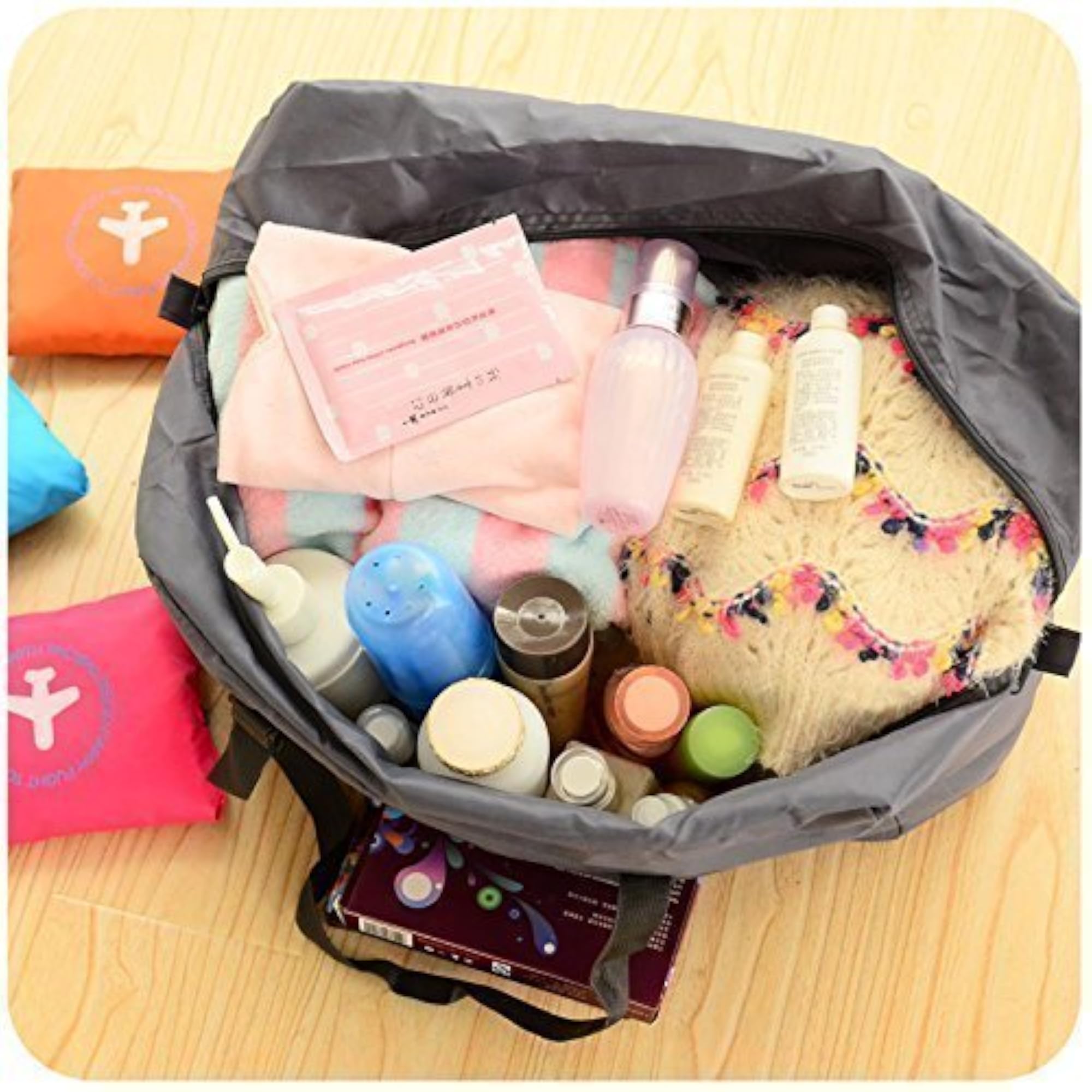 Travel Bag Pouch, Foldable Polyester Large Capacity Bag